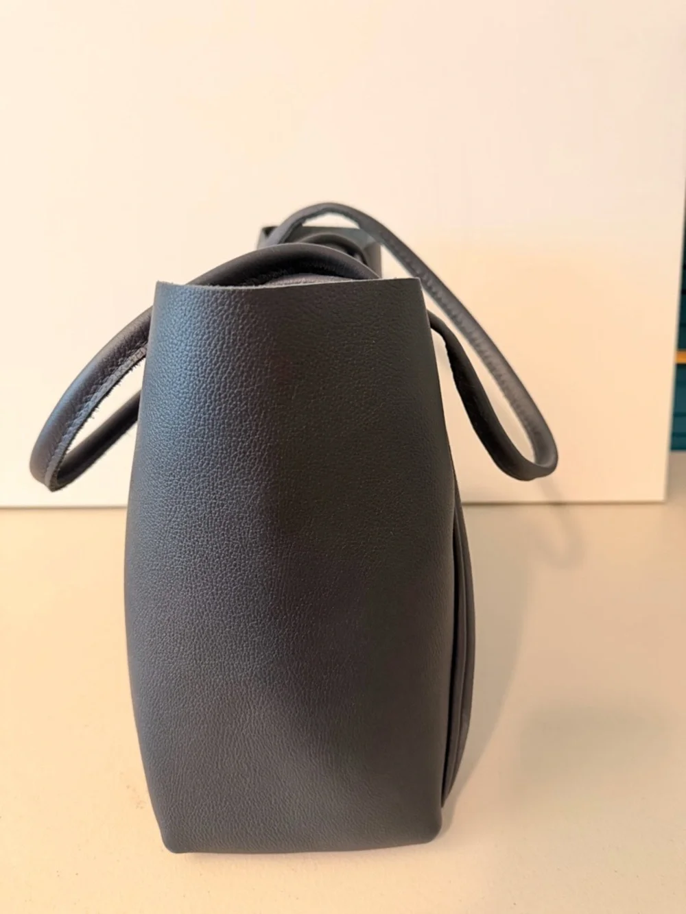 Portland leather midnight Verona bag large - Picture 4 of 6